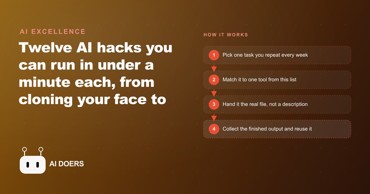 12 AI Hacks That Each Take Less Than 60 Seconds
