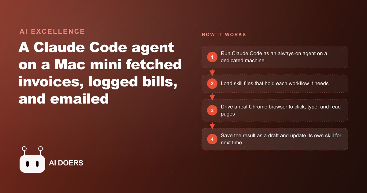 A Claude Code Agent Automated a Real Accounting Workflow With No API