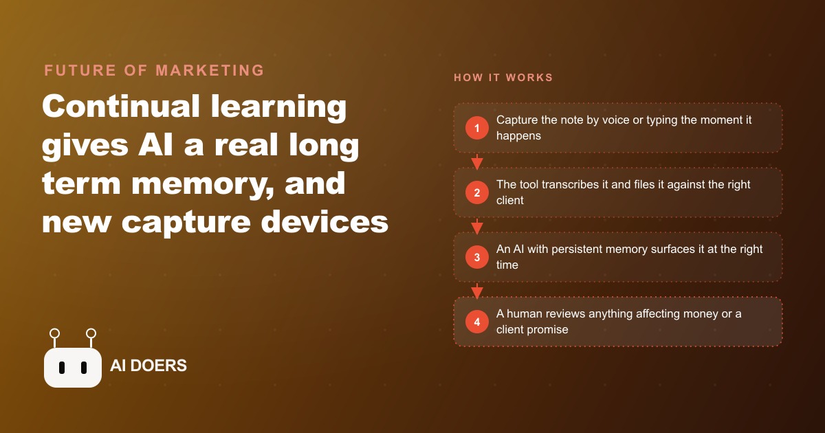 AI That Remembers: Continual Learning and the Note-Capture Wave