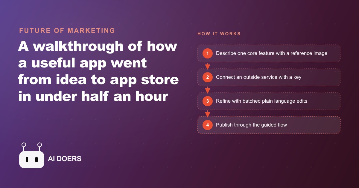 Building a Working App in Under 30 Minutes With No Code