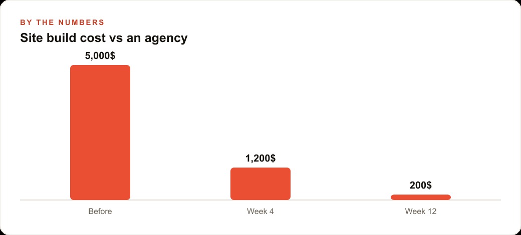 Site build cost vs an agency