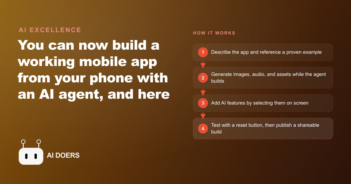 Building a Real Mobile App From Your Phone, No Code Required