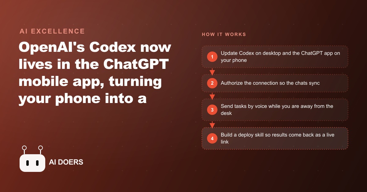 Codex In The ChatGPT Mobile App Turns Your Phone Into A Remote For Your Computer