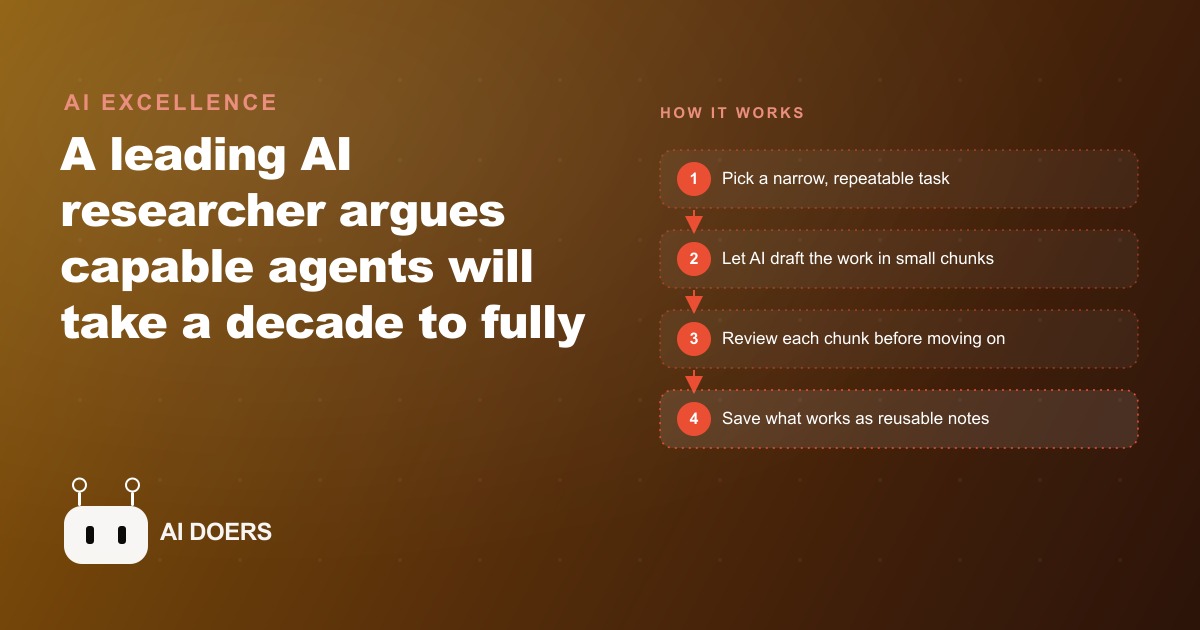 The Decade of Agents: A Realistic AI Timeline and What to Do About It Now