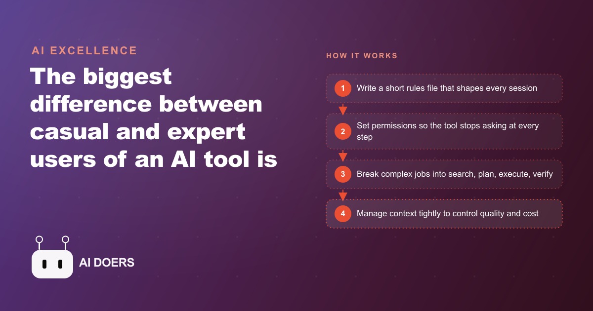 Eight Habits That Turn an AI Tool Into a Power System
