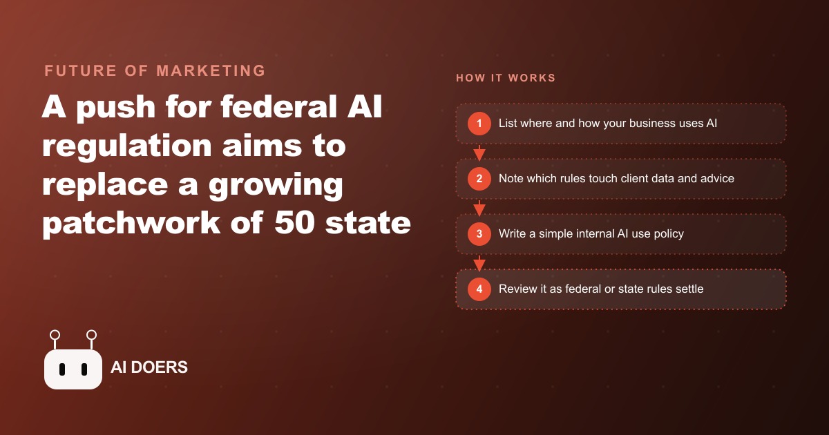 Federal AI Rules vs the State Patchwork: What It Means for Your Business