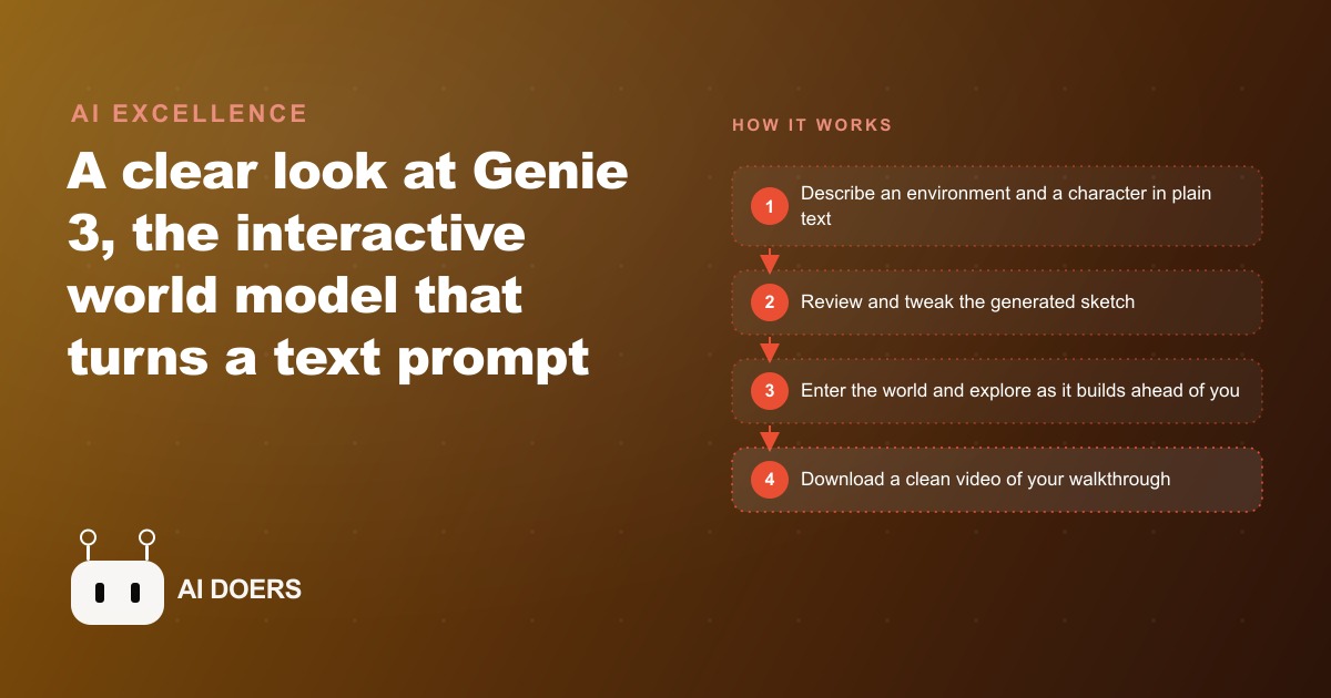 Genie 3: The AI That Generates Whole Worlds You Can Walk Through