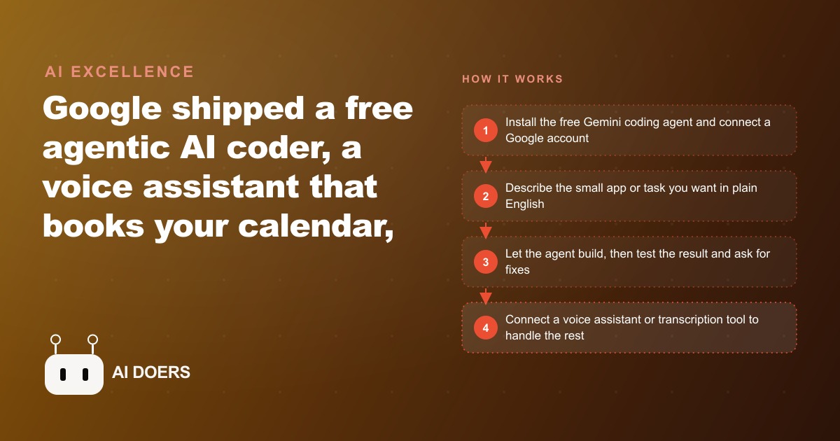 Google's Free AI Coding Agent and the Week Free AI Tools Got Serious