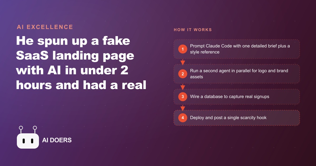 How an AI Faked a SaaS Launch in Two Hours, and What It Means for Your Business