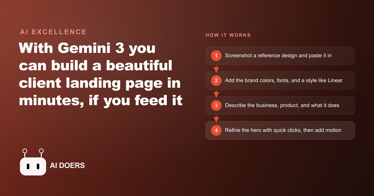 How to Build $5,000 Client Websites in Minutes with Gemini 3