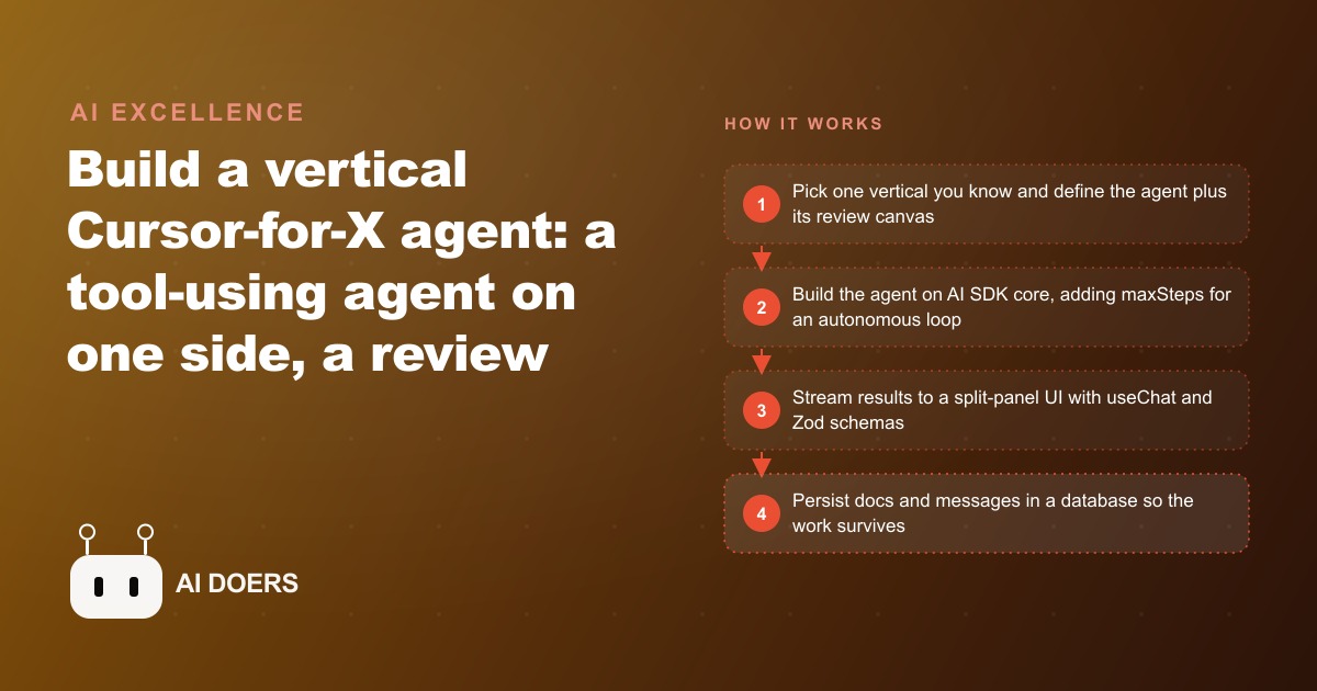 How to Build a Cursor-for-X Agent With the Vercel AI SDK