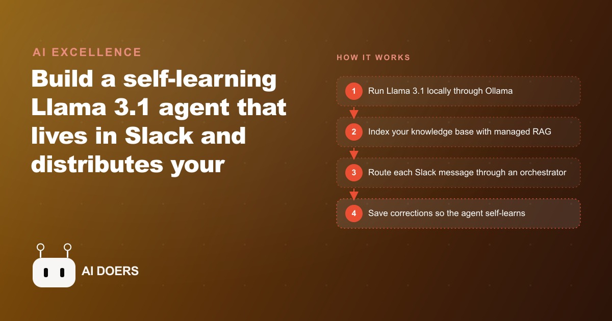 How to Build a Self-Learning Llama 3.1 Agent That Lives in Slack