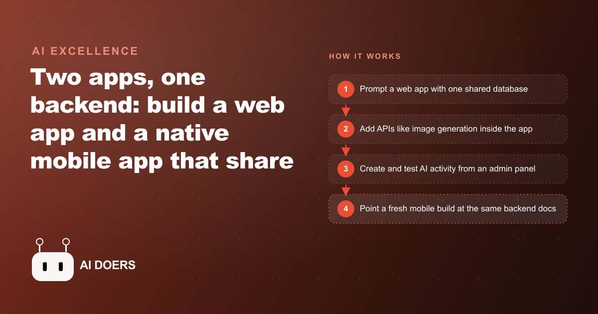 How to Build a Synced Web and Mobile App With Zero Code