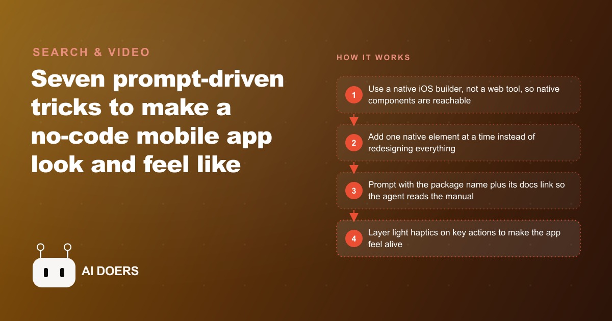 How to Make a No-Code App Look Like Apple Designed It