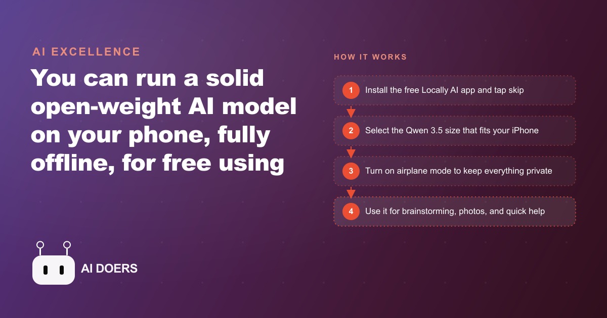 How To Run a Real AI Model on Your Phone, Fully Offline and Free