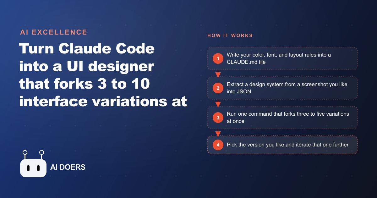How to Turn Claude Code Into a Parallel UI Designer