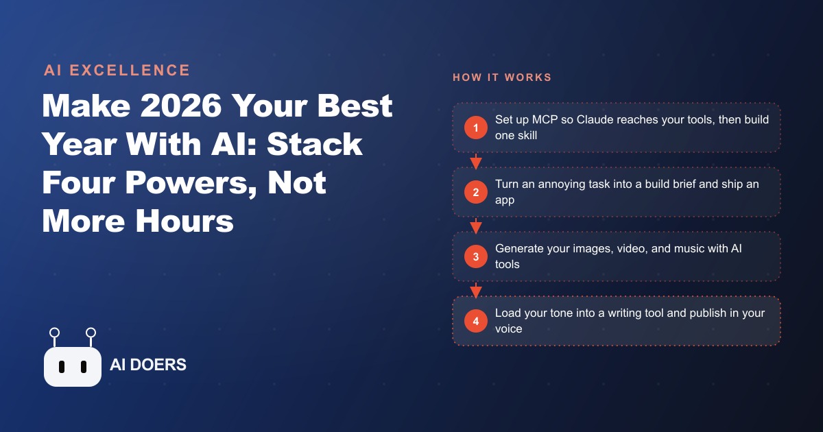 Make 2026 Your Best Year With AI: Stack Four Powers, Not More Hours