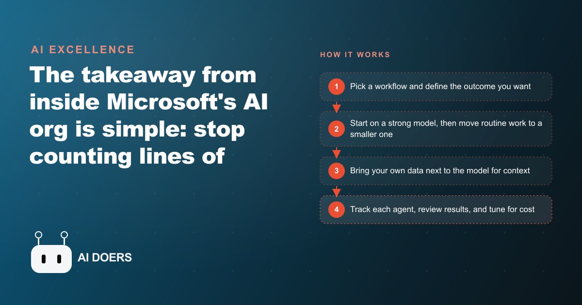 What a Microsoft AI Leader Says Really Matters: Model Choice, Your Data, and Real ROI