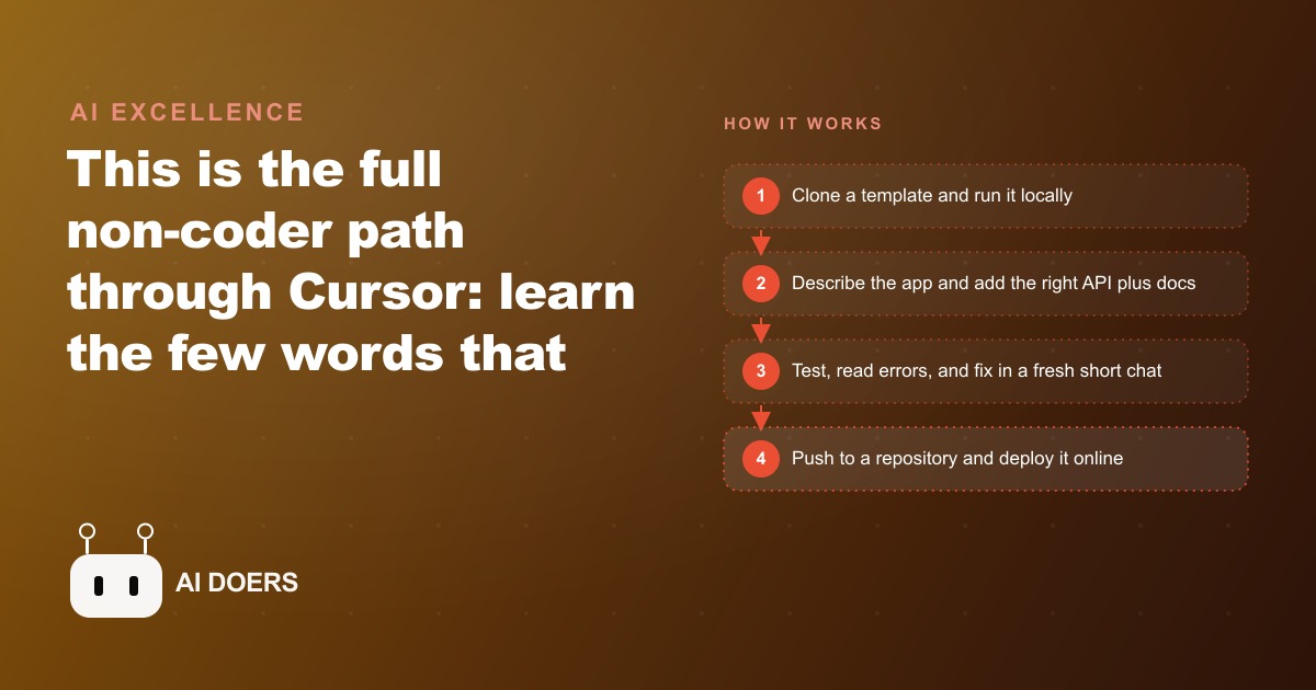 A Plain English Guide to Building Apps in Cursor When You Cannot Code