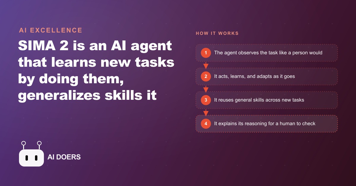 SIMA 2 Learns By Doing: What a Self Teaching AI Means for Knowledge Work