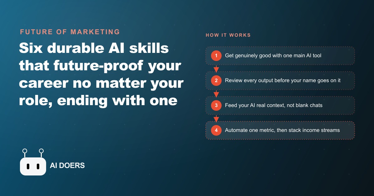 The 6 AI Skills That Actually Future-Proof Your Career