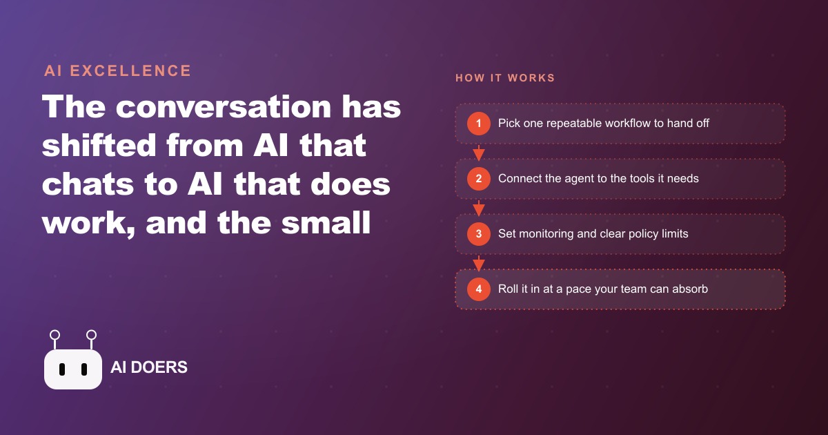The Era of the AI Agent Has Arrived. Here Is Your Playbook.
