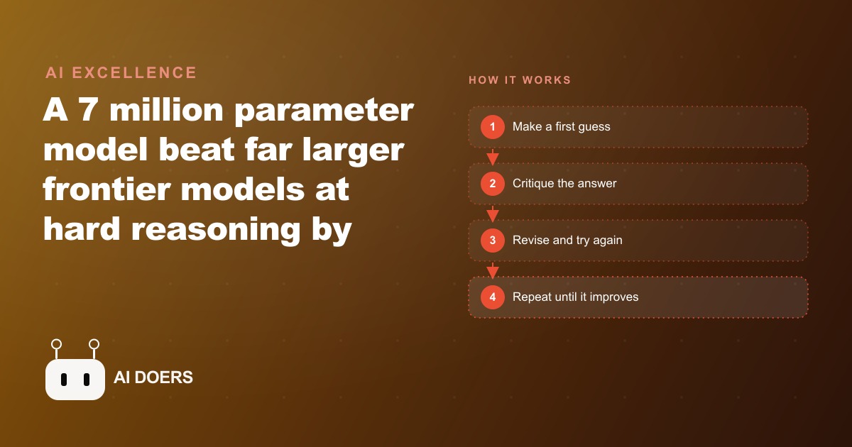 A Tiny 7 Million Parameter AI Model Is Beating Giants, and What That Means for You