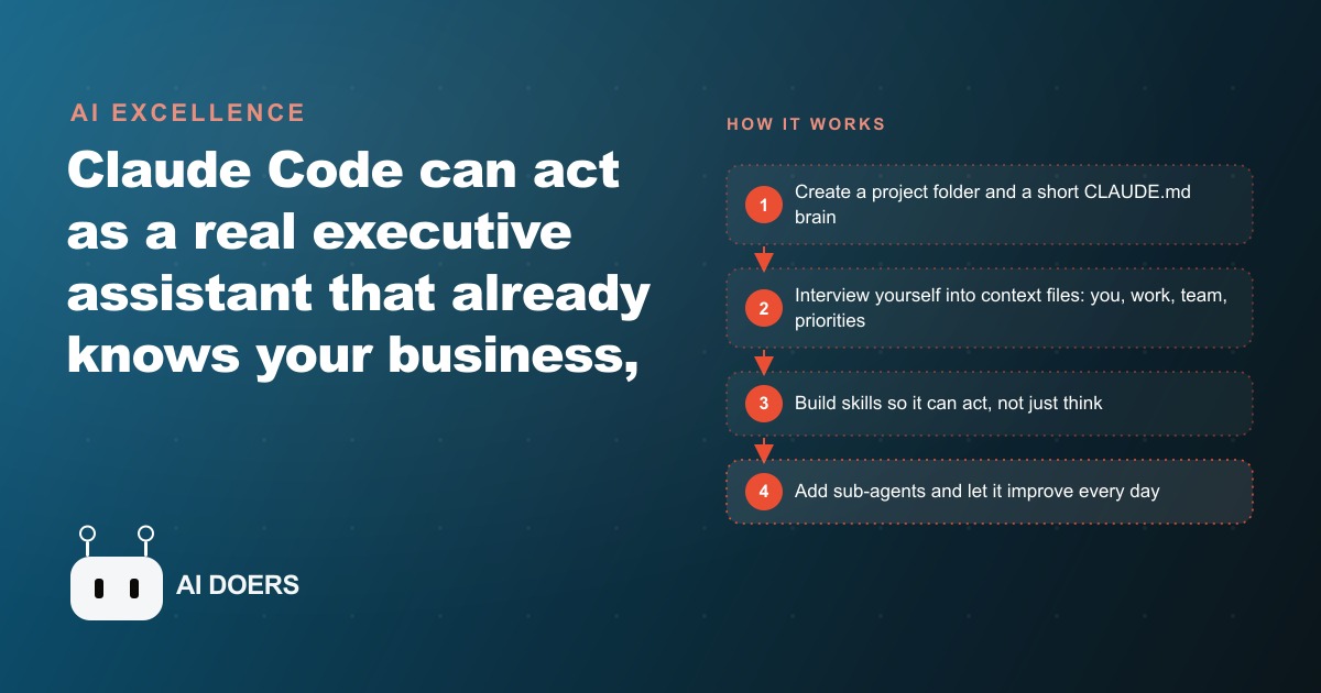 How to Turn Claude Code Into Your Own Executive Assistant