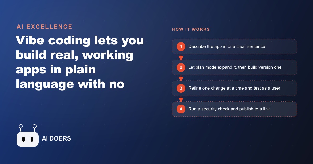 Vibe Coding for Beginners: Build a Real App in Plain Language
