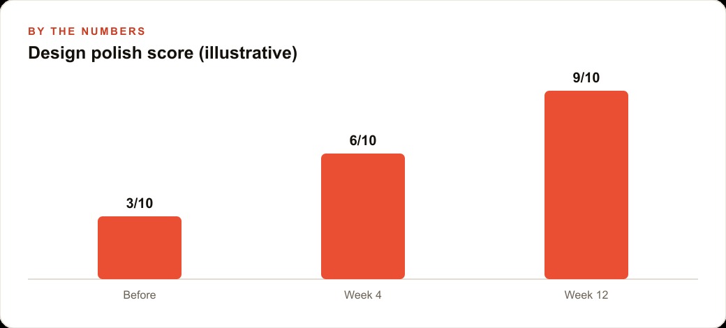 Design polish score (illustrative)