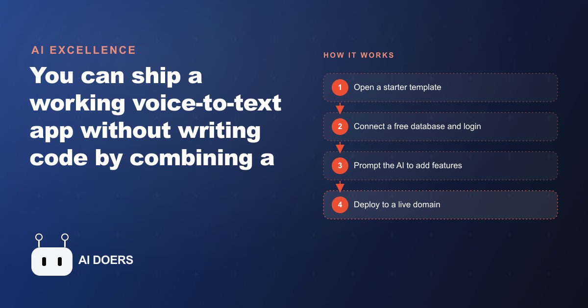 How I Build a Voice-Powered App With Zero Code Using a Template and Cursor