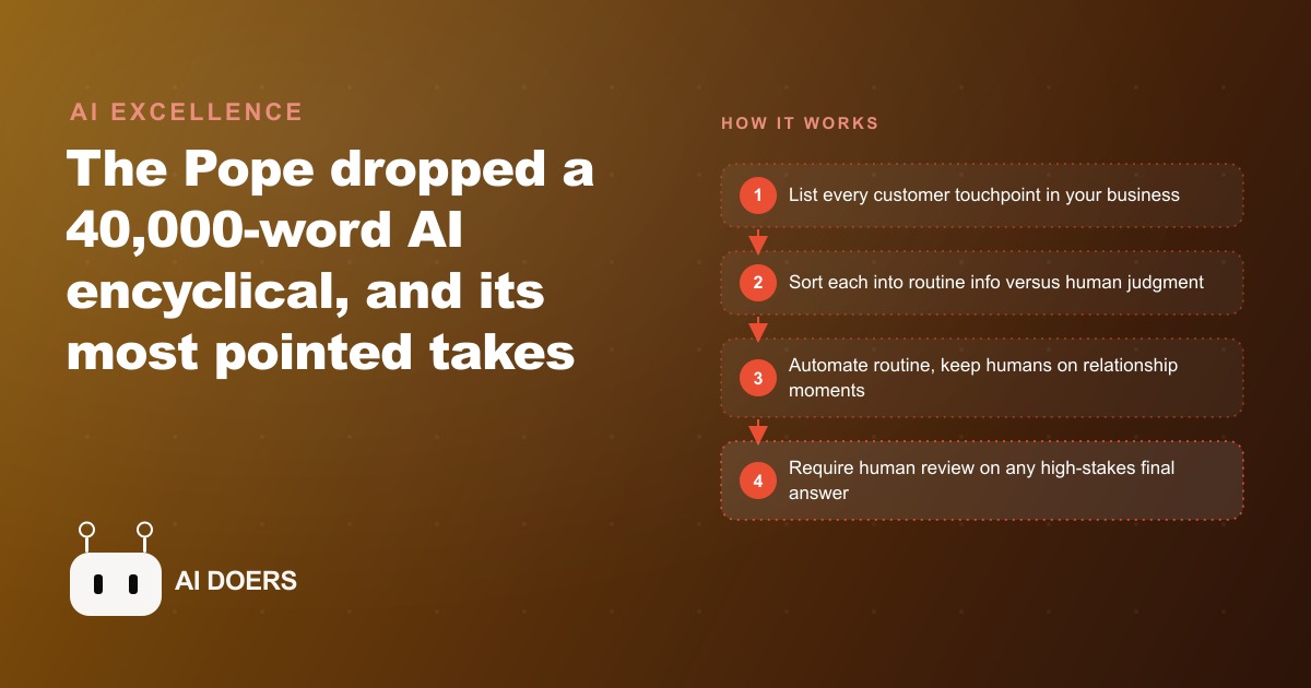What the Pope's 40,000-Word AI Encyclical Actually Says