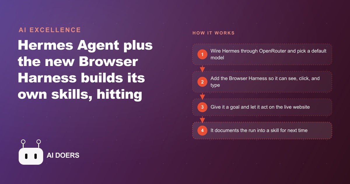 Why Hermes Agent Plus Browser Harness Is the Fastest-Growing AI Agent