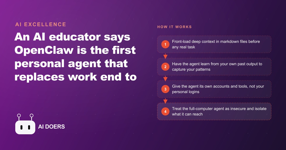 Why One AI Educator Calls OpenClaw the First Real Personal Agent