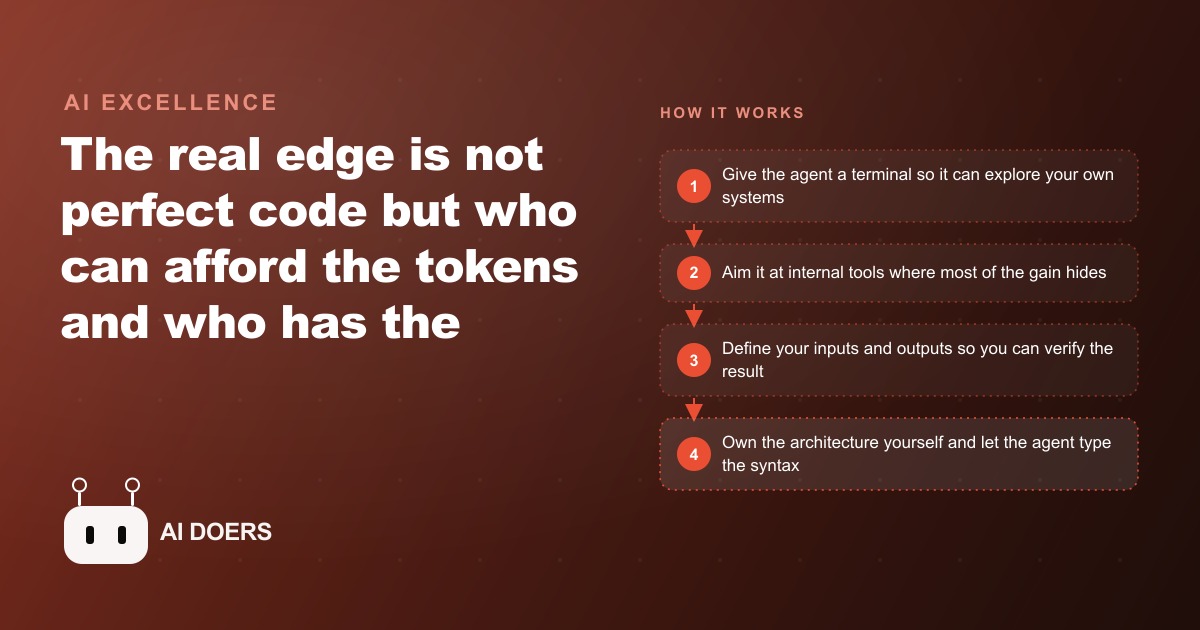 Why Tokens, Not Perfect Code, Are the Real Edge in Agentic Coding